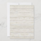 Rustic Wood Laurel Krans Modern Typography Script Kaart (Achterkant)