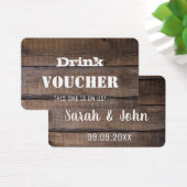 Rustic Wood Mariage Billet de vente gratuit (Bureau)