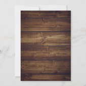 Rustic Wood Mariage Photo Enregistrer La Carte Dat (Dos)