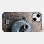 Rustic Wood Masculine Wood Tough iPhone Case (Achterkant (horizontaal))