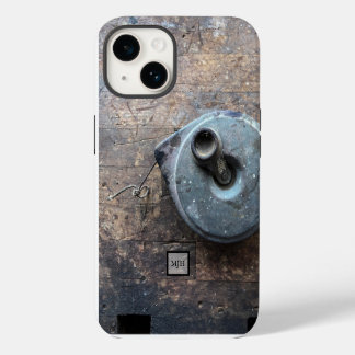 Rustic Wood Masculine Wood Tough iPhone Case 14 Hoesje