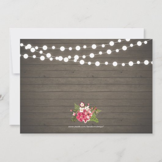 Rustic Wood & Mason Jar 40th Birthday Invitation (Dos)