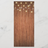 Rustic Wood Mason Jar Bourgogne Floral Menu Mariag (Dos)