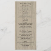 Rustic Wood Mason Jar et programme Fleur sauvage (Dos)