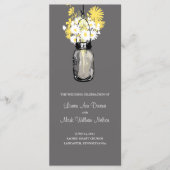 Rustic Wood Mason Jar et programme Fleur sauvage (Devant)