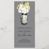 Rustic Wood Mason Jar et programme Fleur sauvage (Devant)