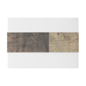 Rustic Wood Mason Jar String Lights Wedding Shower Uitnodigingen Wikkel (Achterkant Voorbeeld)