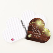 Rustic Wood Mason String Lights Mariage livre d'in (Intérieur)