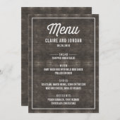 Rustic Wood Menu Kaart RWC (Voorkant / Achterkant)
