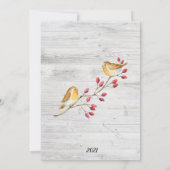 Rustic Wood Merriest kerstNatuur Foto (Achterkant)