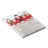 Rustic Wood Merry-kerstfoto - Blocnote (Schuin)