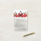 Rustic Wood Merry kerstfoto - Post-it® notes (Op bureau)