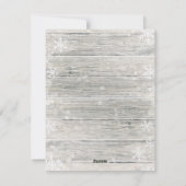 Rustic Wood Merry-kerstfotokaart Feestdagenkaart (Achterkant)