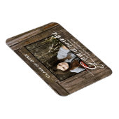 Rustic Wood Modèle Magnet de diplôme de l'école se (Côté Droit)