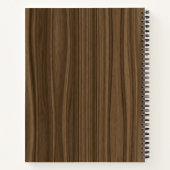 Rustic Wood Monogram Leaf Mariage livre d'hôtes (Dos)