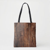 Rustic Wood Natuur Canvas tas (Voorkant)