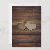 Rustic Wood Navy Sunflower Wedding Save The Date (Achterkant)
