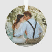 Rustic wood notre premier Noël en tant que M. & Mm (dos)