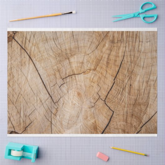 Rustic Wood-ontwatering Tissuepapier (Craft)