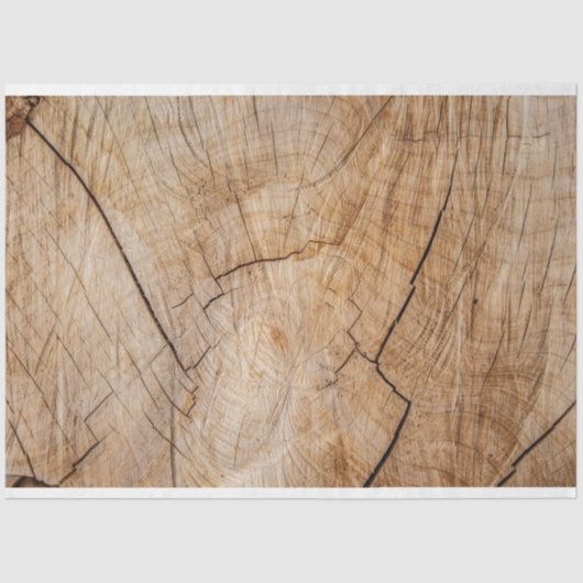 Rustic Wood-ontwatering Tissuepapier (Voorkant)