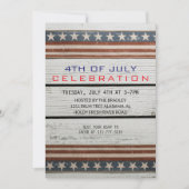 Rustic Wood op de Onafhankelijkheidsdag van 4 juli Kaart (Voorkant)