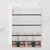Rustic Wood op de Onafhankelijkheidsdag van 4 juli Kaart (Achterkant)
