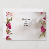 Rustic Wood Open House nodigt kerstFeestdagen uit Kaart (Achterkant)