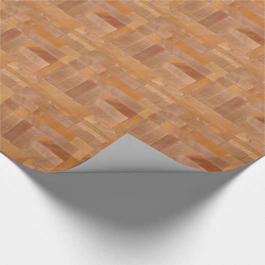 Rustic Wood Pattern Cadeaupapier (Hoek)