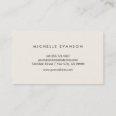 Rustic Wood Pattern Professionele Natuur Visitekaartje (Achterkant)