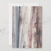 Rustic Wood Photo Celebration of Life Invitation (Dos)