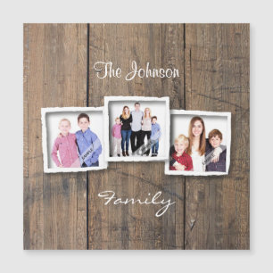 Rustic Wood Photo Collage Custom