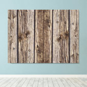 Rustic Wood Photo Realistic Aged Boards Canvas Afdruk (Insitu (Houten vloer))
