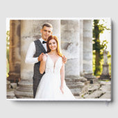 Rustic Wood Photo Wedding Gastenboek (Achterkant)