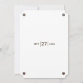 Rustic Wood Photo Wedding Invitting Kaart (Achterkant)