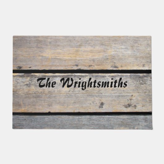 Rustic Wood Planks Deurmat (Voorkant)