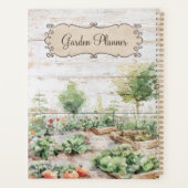 Rustic Wood Planner en tijdschrift voor groentetui (Achterkant)