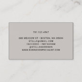 Rustic Wood Print Sunflower Visitekaartje (Achterkant)