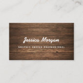Rustic Wood Professionele Visitekaartjes (Voorkant)