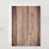 Rustic Wood Red Gingham I Do BBQ Verloving Kaart (Achterkant)