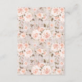 Rustic Wood & Romantic Roses Details / Instructies Informatiekaartje (Achterkant)