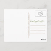 Rustic Wood Rosemary Afstuderen Foto bedankt Briefkaart (Achterkant)