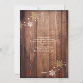 Rustic Wood Six Photo Collage Carte de vacances (Dos)