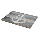 Rustic Wood strand house snijboardnaam Snijplank (Hoek)