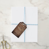 Rustic Wood String Light Mason Jar Script Wedding Cadeaulabel (Met Touw)