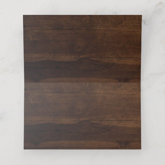 Rustic Wood String Lights Aangepast huwelijk (Binnenkant ongevouwen)