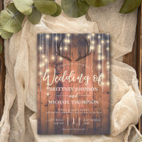 Rustic Wood String Lights Antler Wedding