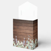 Rustic Wood String Lights Greenery Foliage Wedding Bedankdoosjes (Geopend)