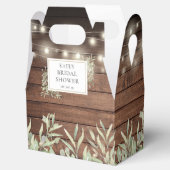 Rustic Wood String Lights Greenery Vrijgezellenfee Bedankdoosjes (Geopend)