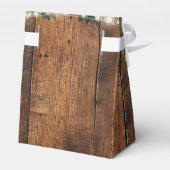 Rustic Wood String Lights Greenery Wedding Bedankdoosjes (Achterkant)