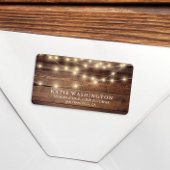 Rustic Wood & String Lights |  Lace Wedding Etiket